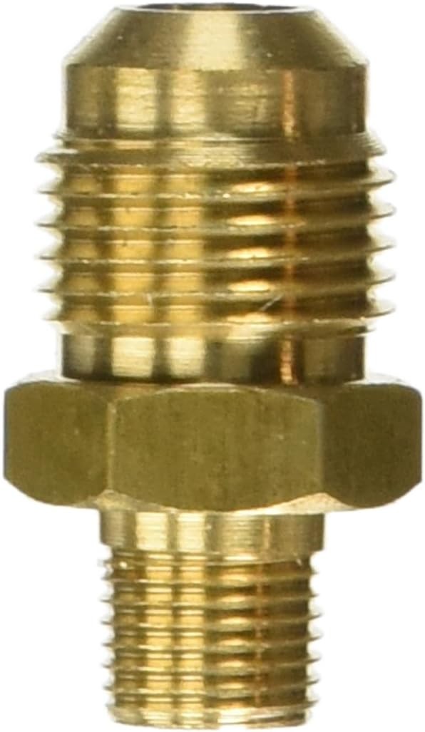 Brass Pipe Fitting Connector 3/8 Flare Male to 1/8 MNPT Adapter