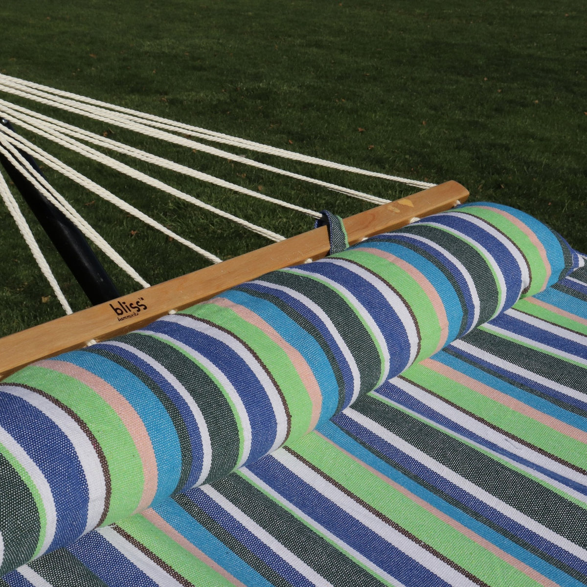 Caribbean Hammock with Pillow & Hardware - 48 Inch Wide, Candy Stripe