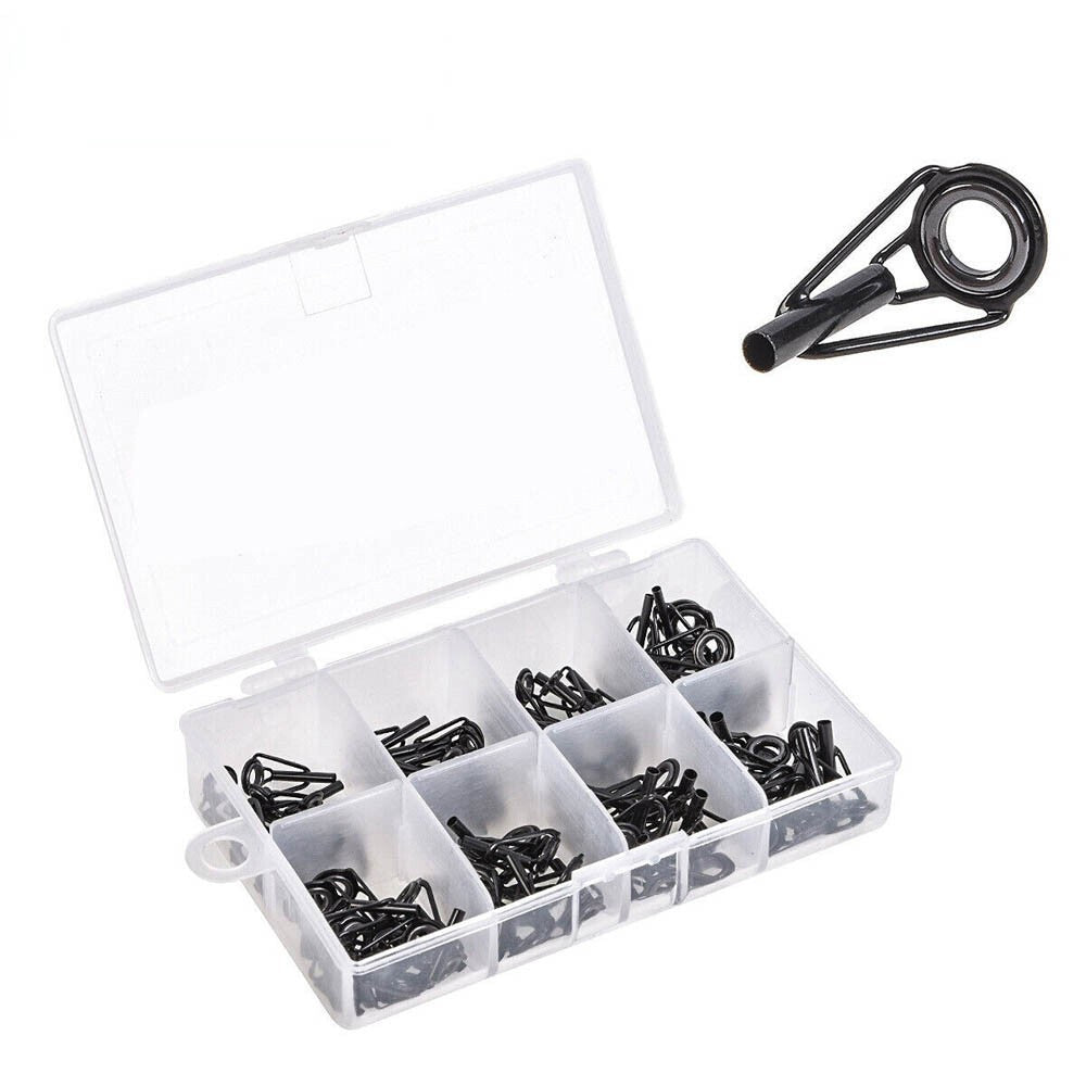 Ceramic Fishing Rod Guide Tips Set - 80Pcs Line Repair Kit for Fishing Rods