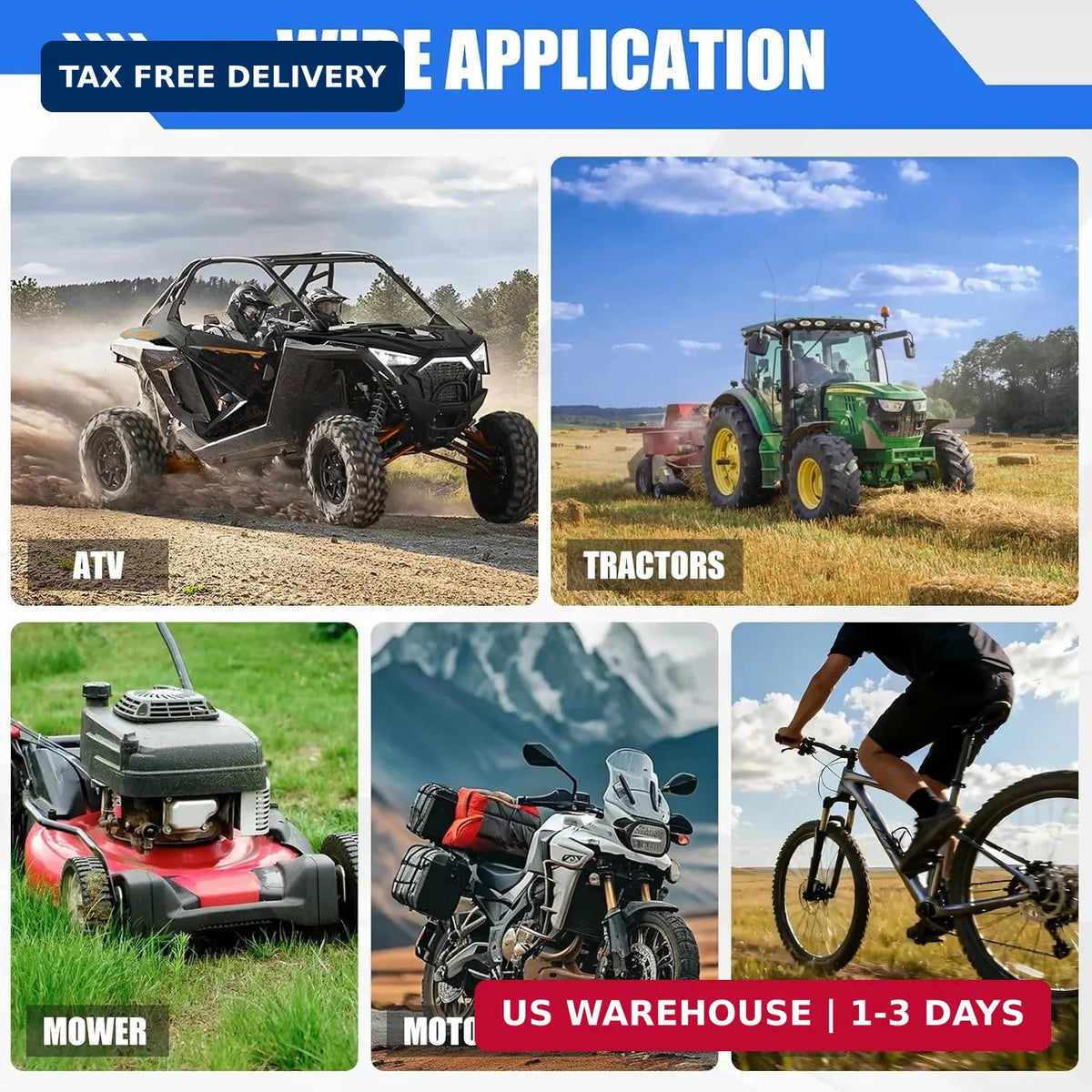 15-Inch Tire Spoons Kit with Rim Protectors and Valve Tools for Motorcycle and Lawn Tractors