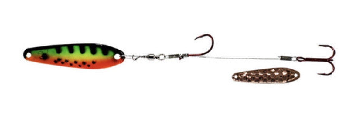 Fishing Trolling Spoon Rig Firetiger - Live Bait Harness for Trolling