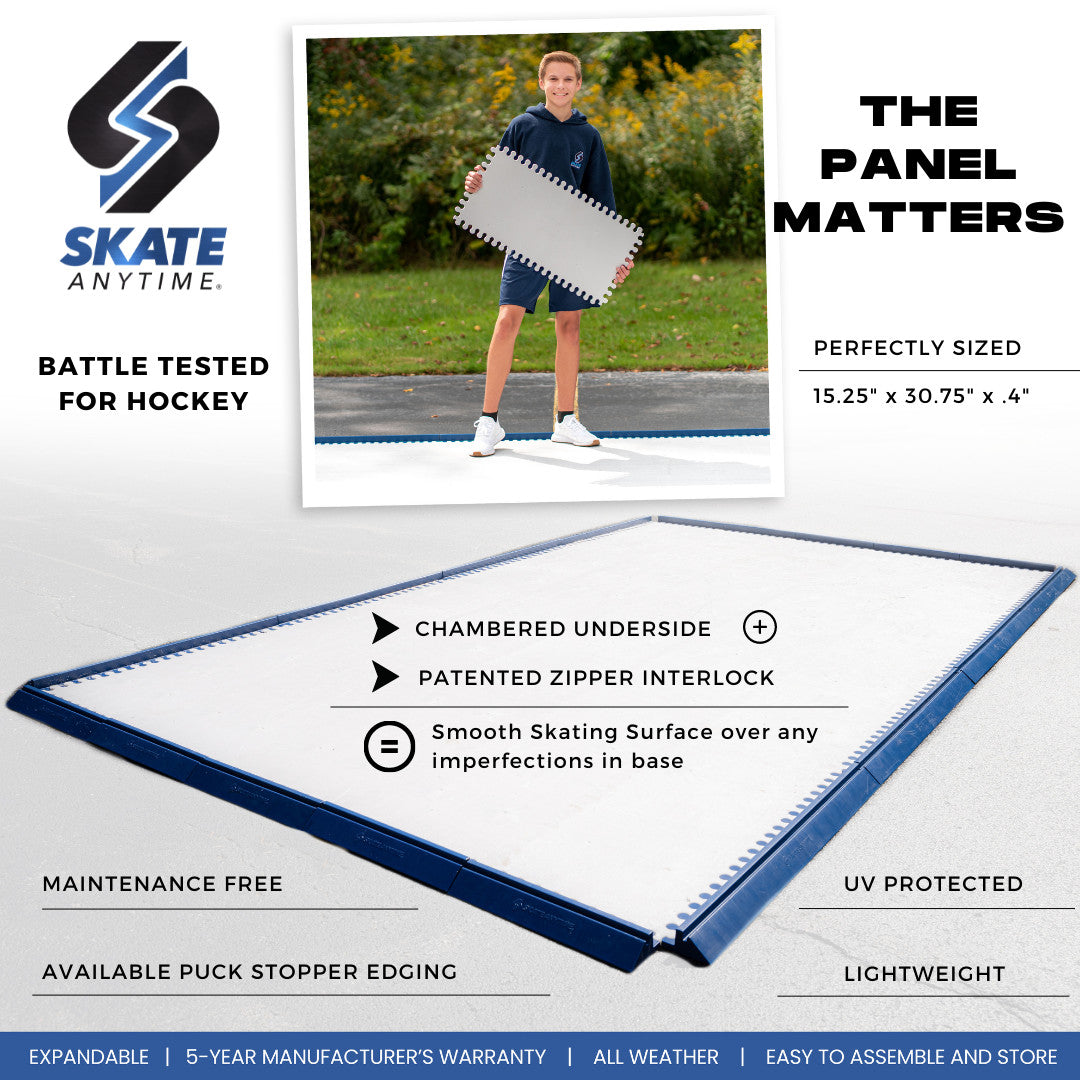 Synthetic Ice Rink Kit for Hockey Practice Expandable Skill Set