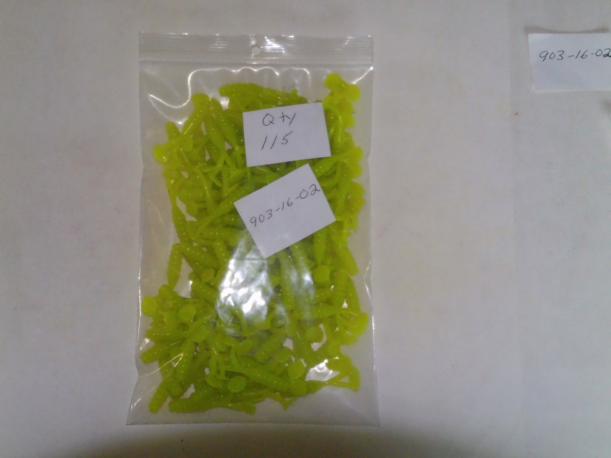 2-Inch Double Paddled Soft Plastic Fishing Lures Lot for Crappie Walleye Bass