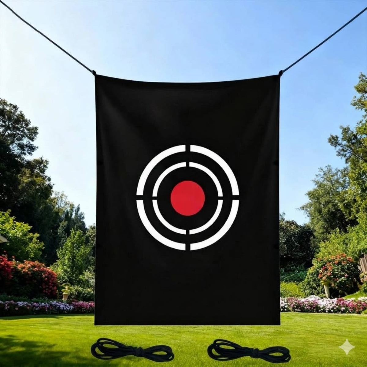 Portable Golf Practice Target Cloth with Ropes & Impact-Resistant Material