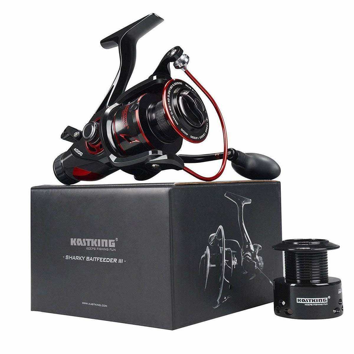 Baitcasting & Spinning Reel with Spare Spool - Saltwater & Freshwater Fishing Gear