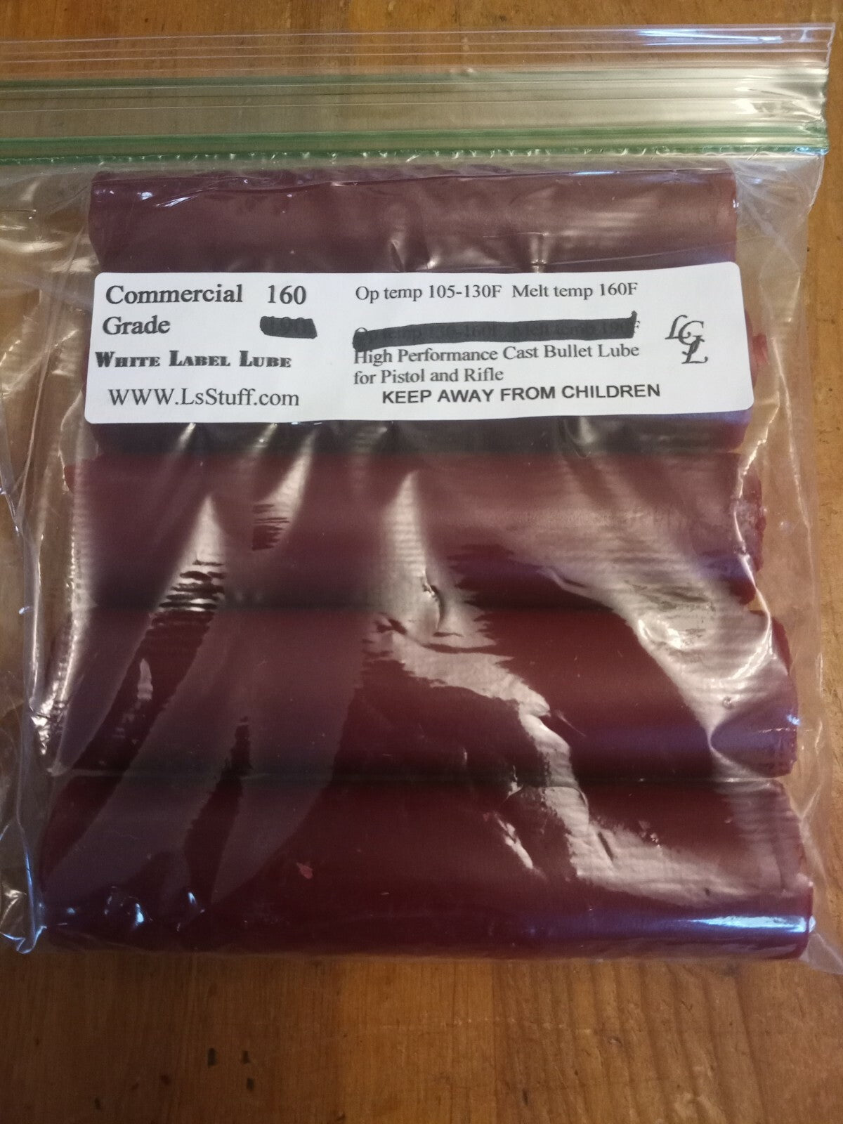 Commercial Bullet Lubricant Sticks - Red, 5 Pack - High-Performance Cast Lube