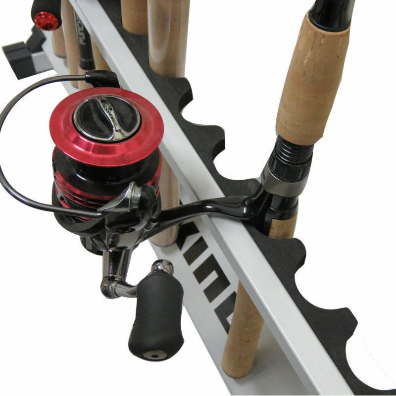 Portable Aluminum Fishing Rod Holder Rack Stand for 24 Poles