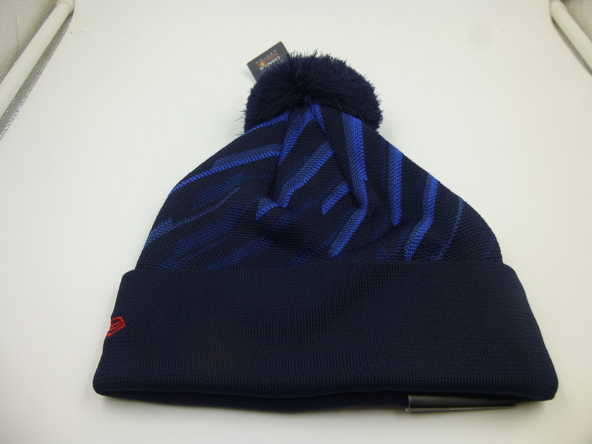 Red Bull Oracle Racing Beanie Bobble Hat - One Size Winter Cap