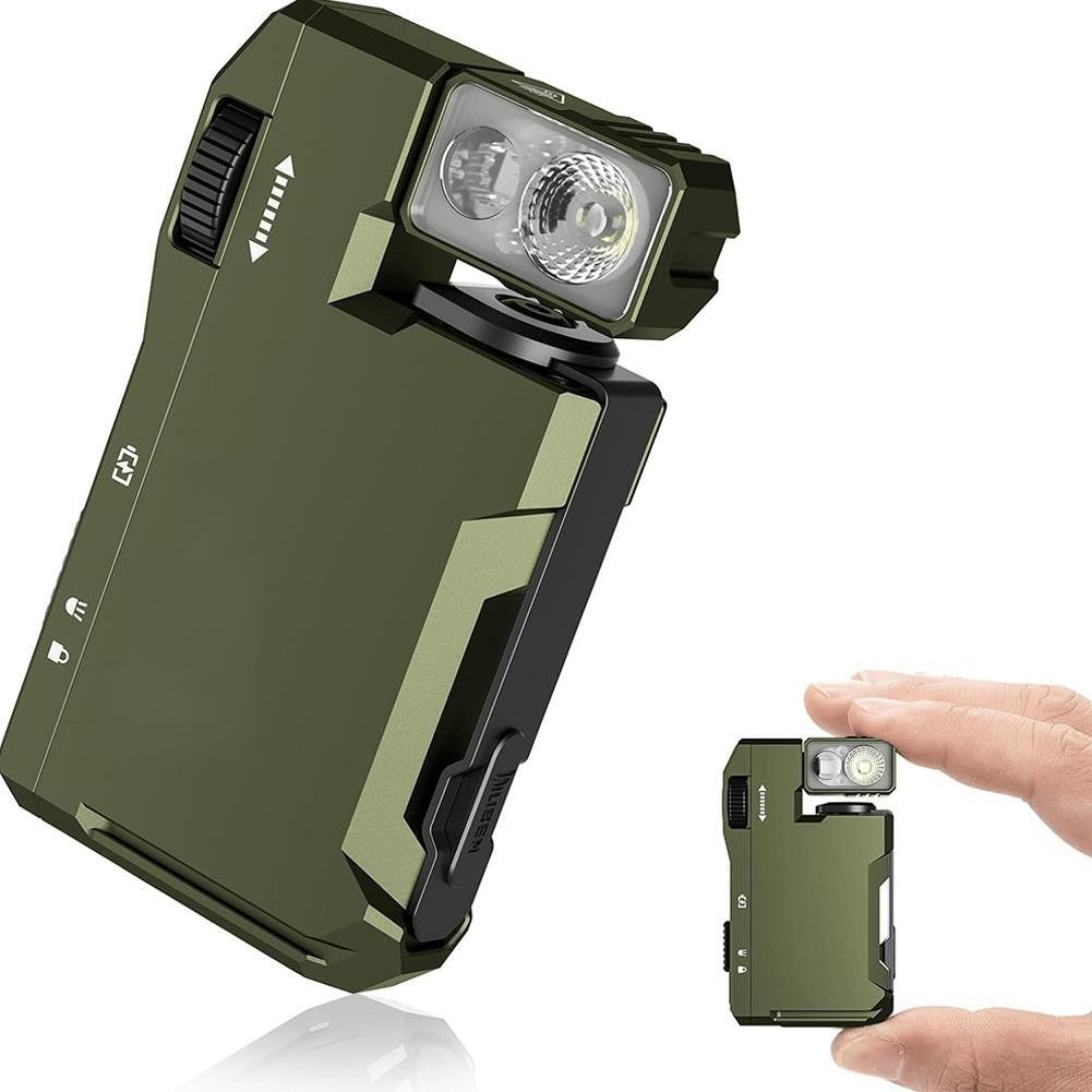 Rechargeable LED Flashlight Keychain - Portable 400LM, Multi-Mode, Impact-Resistant