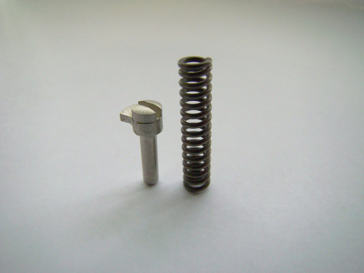 1911 .45 Magazine Release Lock and Spring Satin Nickel - Gun Parts