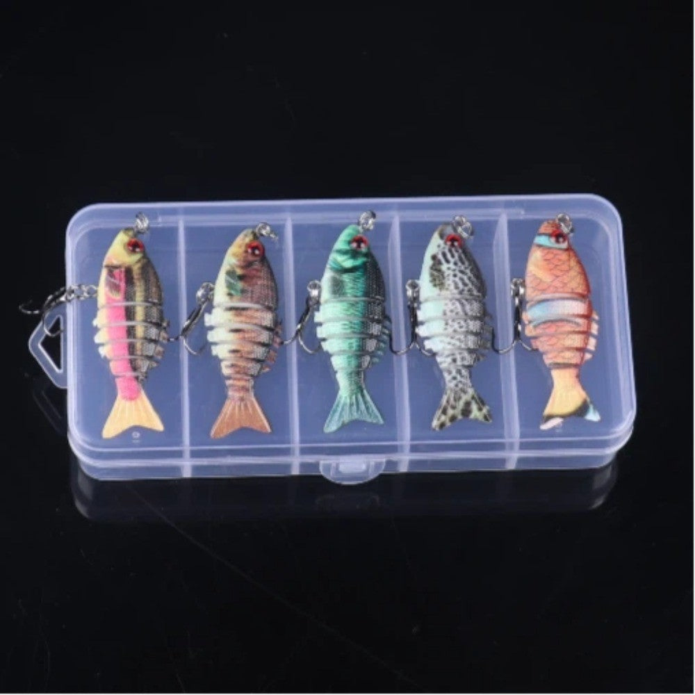 5pcs Sinking Swimbait Lures Set - Hard Bait Fishing Tackle