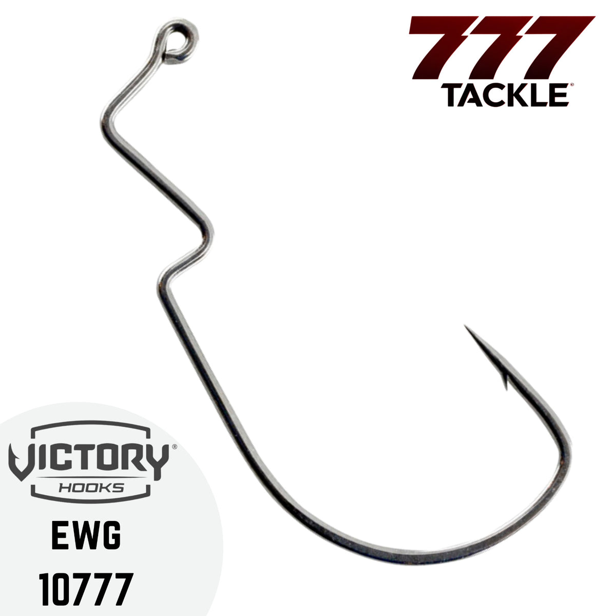 Extra Wide Gap Fishing Hooks Black Nickel Endura Needle Point - Various Sizes & Pack Quantities