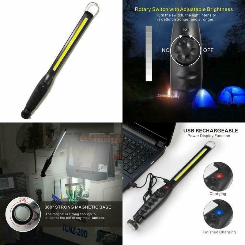 Rechargeable LED Work Light 20000LM Slim Cordless Torch with USB Charging