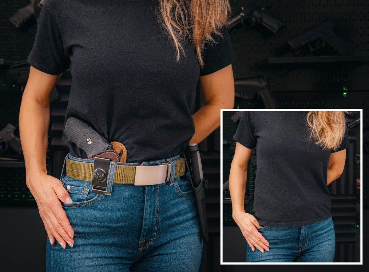 Full Grain Leather IWB Holster for Taurus 856 3-Inch Revolver - Concealed Carry