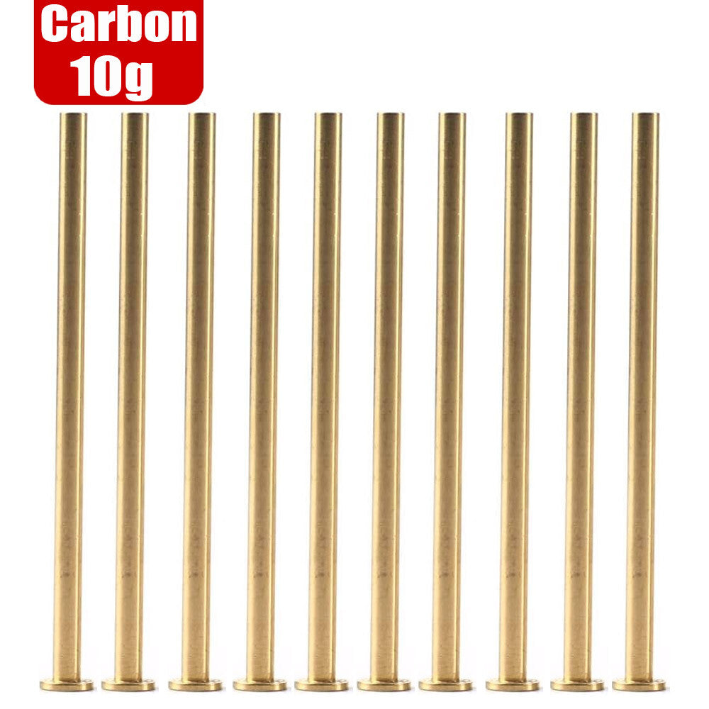 Golf Club Brass Tip Plug Weights 10 Pack for .335 .350 .370 Graphite Shafts