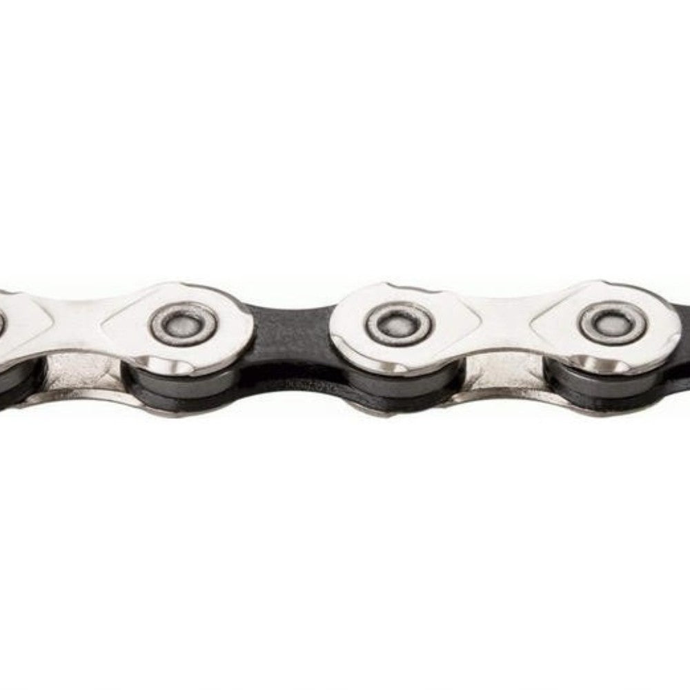 11-Speed Bicycle Chain 118 Links Black and Silver Compatible with Shimano