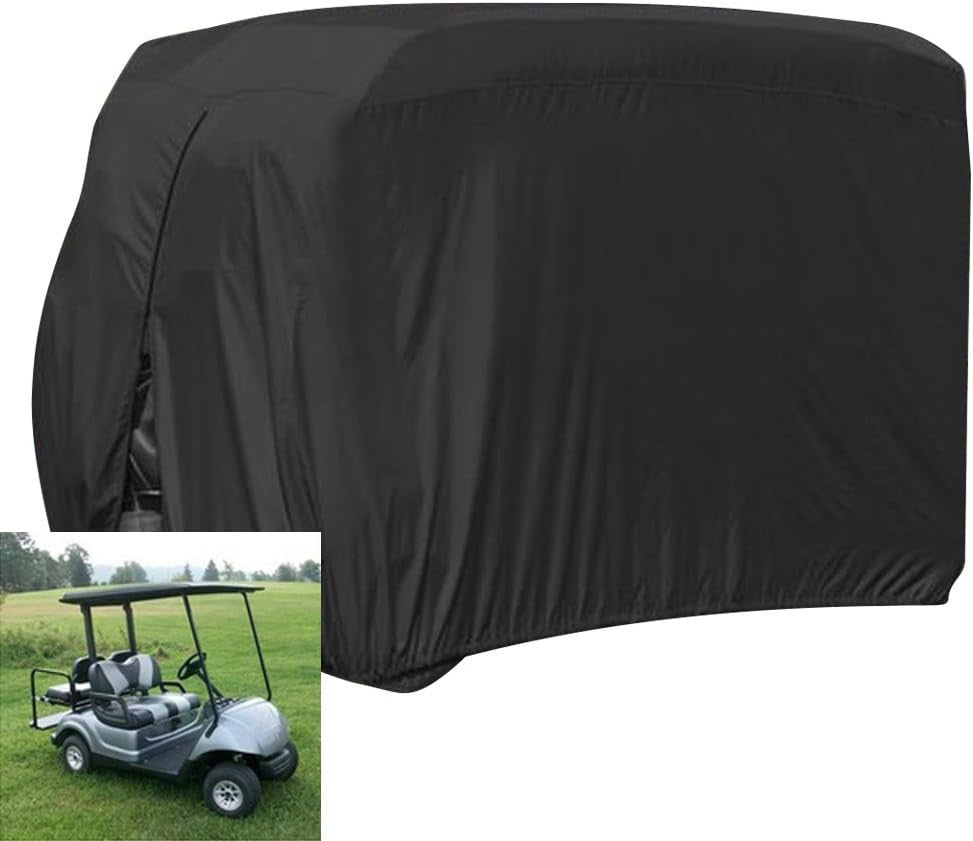Heavy Duty 2 Passenger Golf Cart Cover Waterproof UV Resistant Fits Club Car EZGO Yamaha