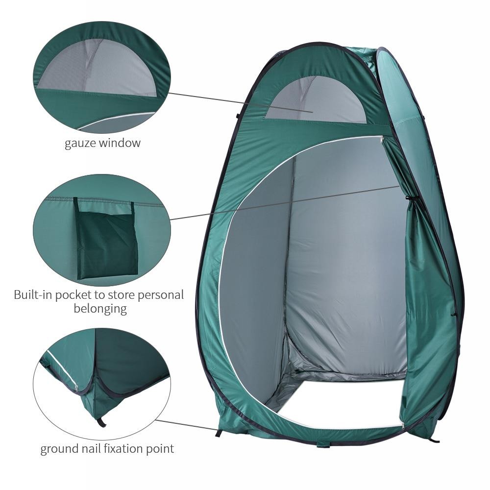 Portable Pop-Up Toilet Shower Tent Changing Room Camping Shelter - 1-2 Person
