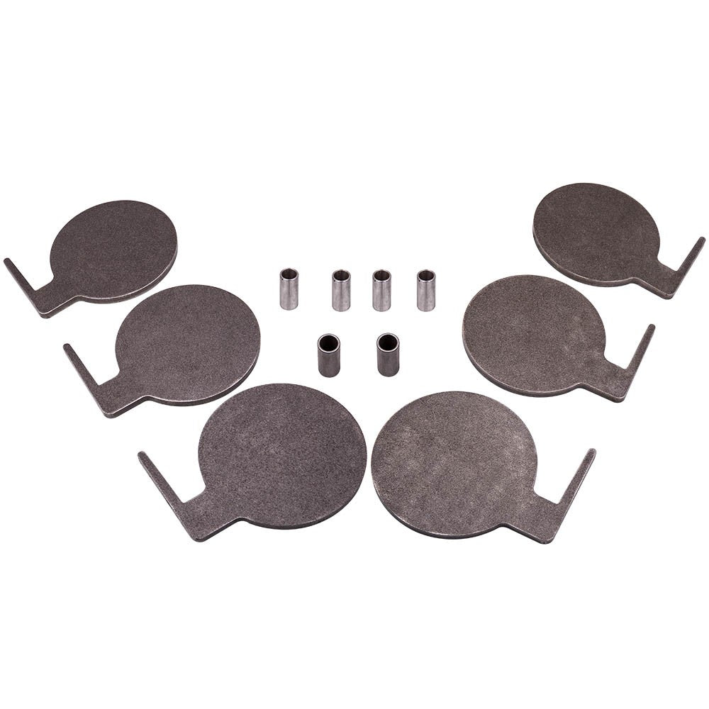 AR500 Steel Dueling Tree Shooting Target Kit - 6 Paddles, 6 Inch, Heavy Gauge
