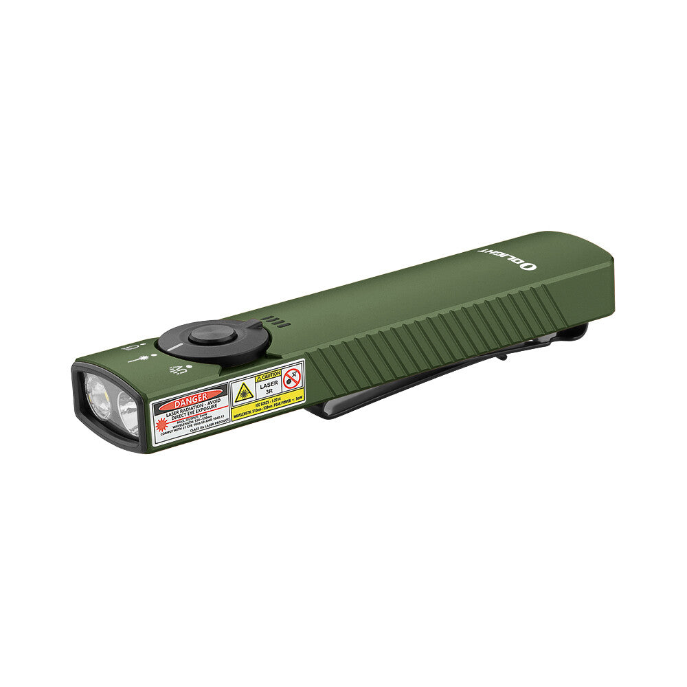 LED Flashlight with UV & Green Laser 1300 Lumens - Portable EDC Light