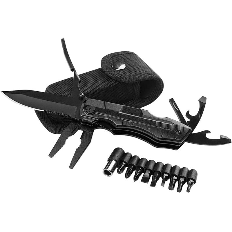 18-in-1 Multi Tool Knife with Pliers and Bits for Outdoor Survival
