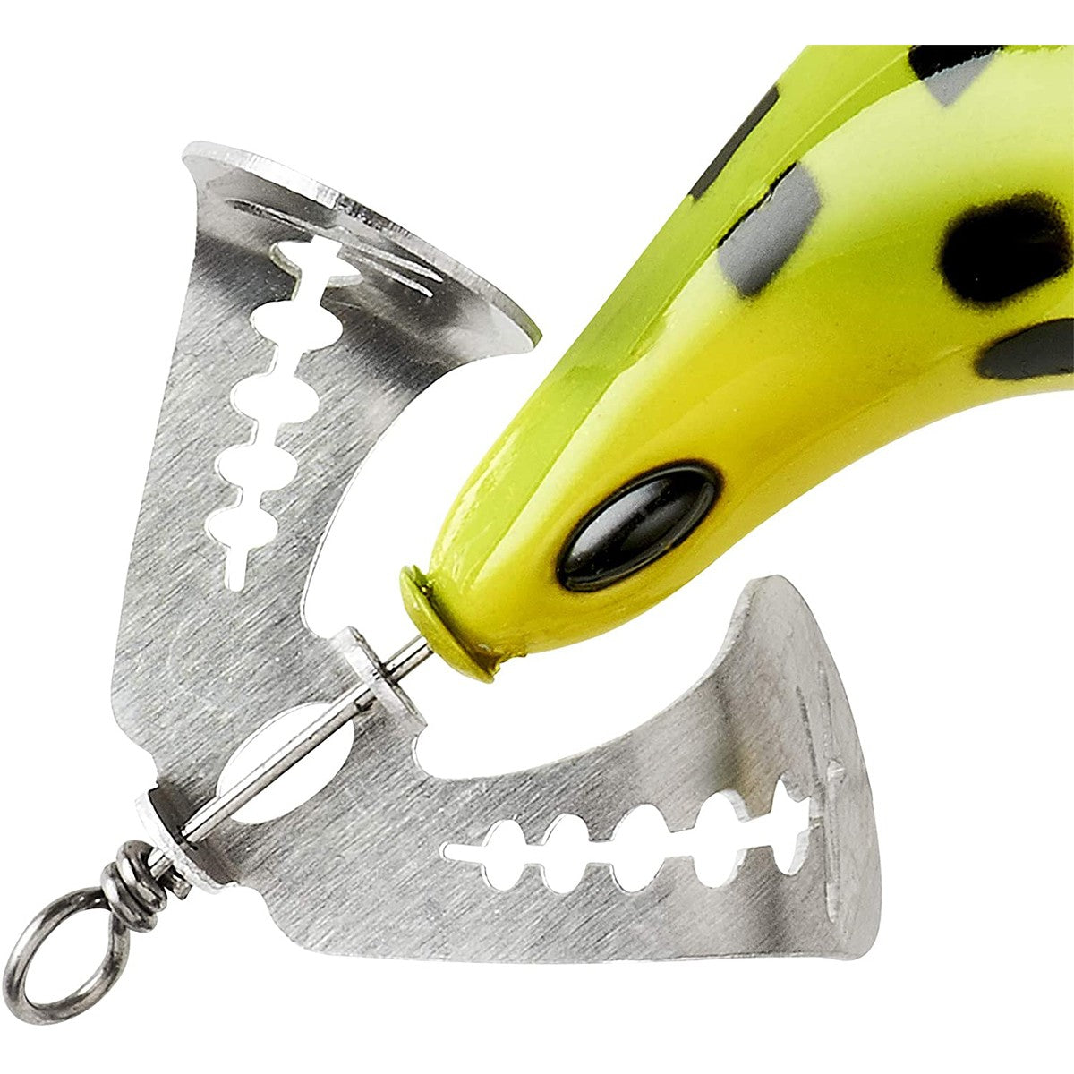 Arbogast Buzz Plug 1 oz Frog and White Belly Fishing Lure