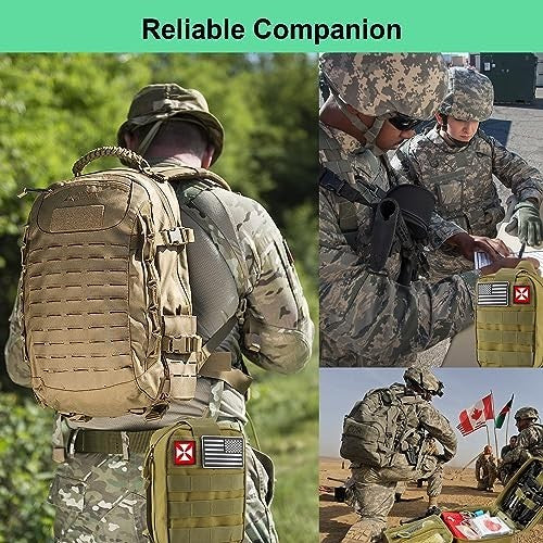 256-Piece Survival & First Aid Kit with Trauma Tools for Camping and Emergency