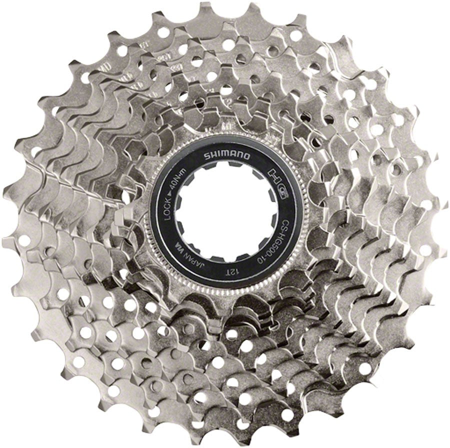 10-Speed Bicycle Cassette 11-34T for Mountain and E-MTB, Silver
