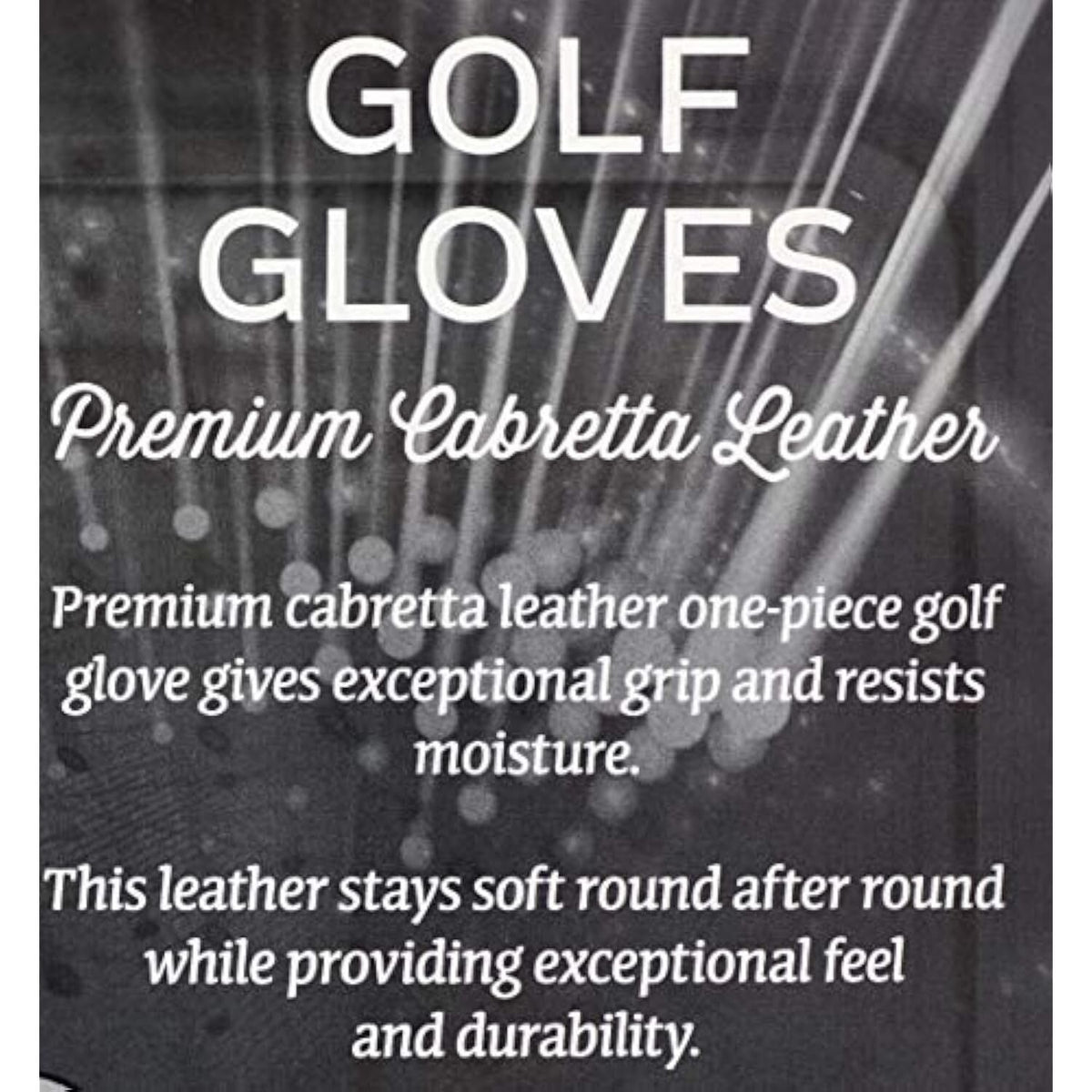 Golf Gloves Premium Cabretta Leather - Medium, 4 Pack