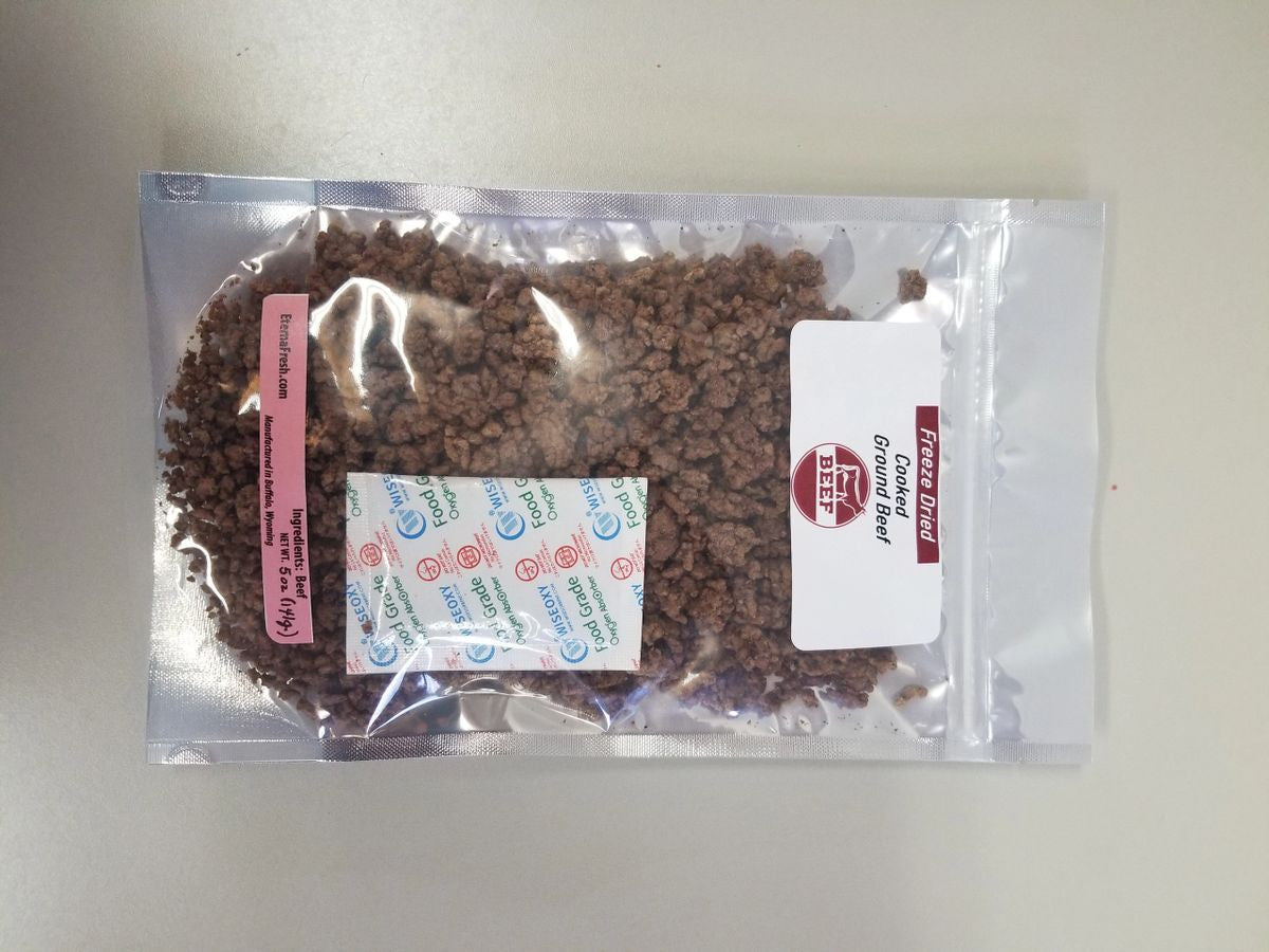 Freeze Dried Ground Beef - Long Shelf Life, Versatile Cooking Ingredient