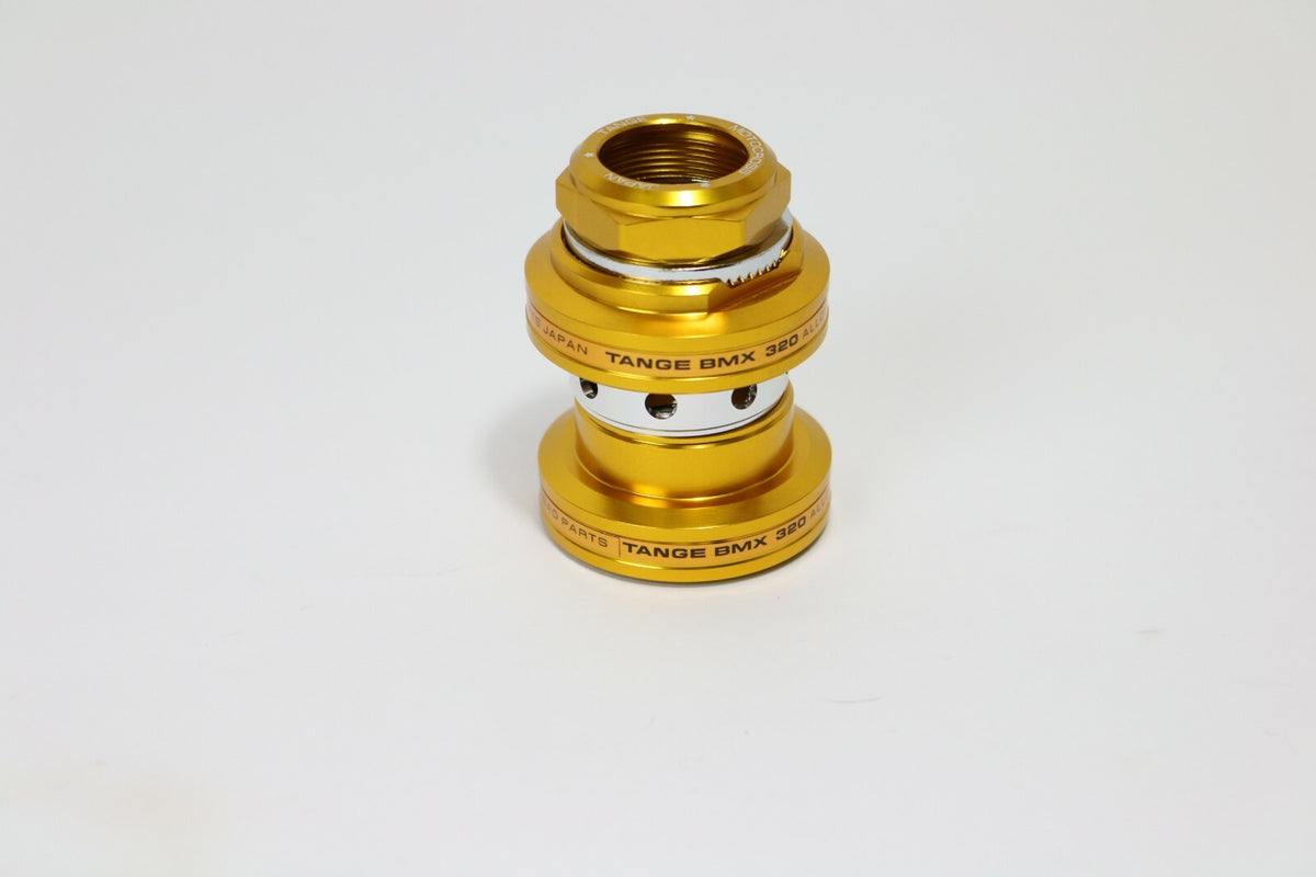 Old School BMX 1-Inch Threaded Gold Anodized Bicycle Headset - Durable Sealed Bearing