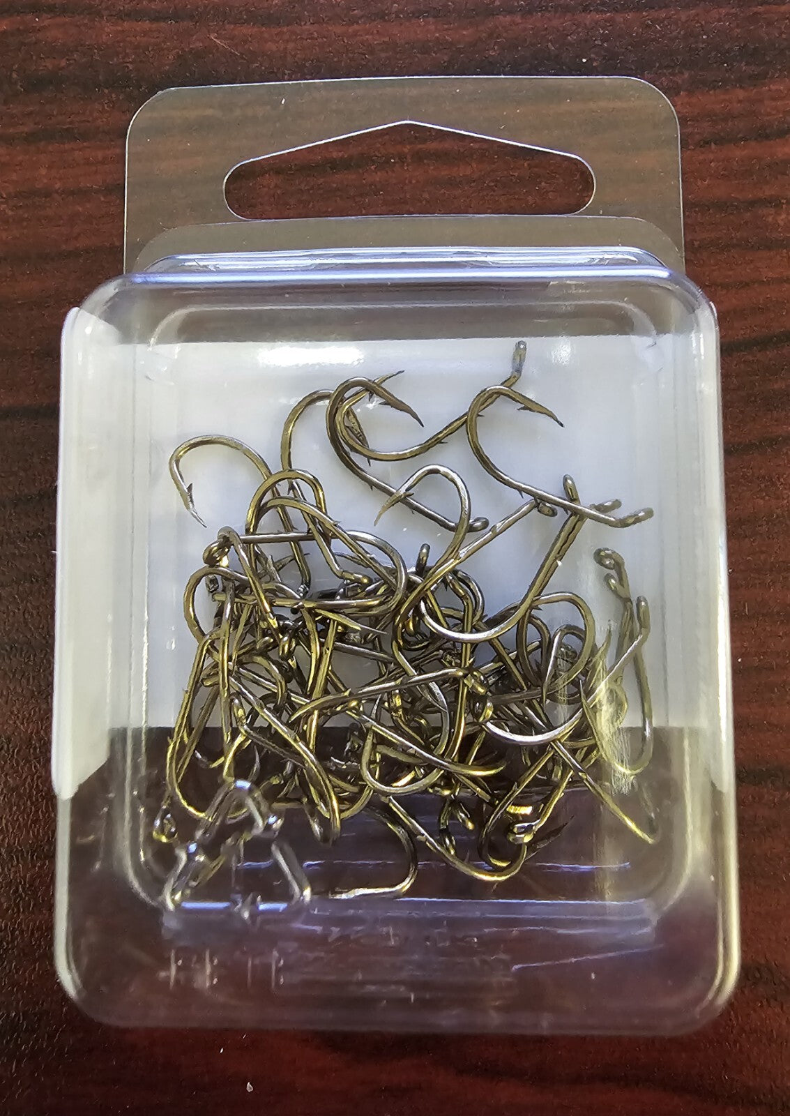 Size 8 Beak Hook Baitholder Fishing Hooks - 50 Pack, Forged Offset Bronze
