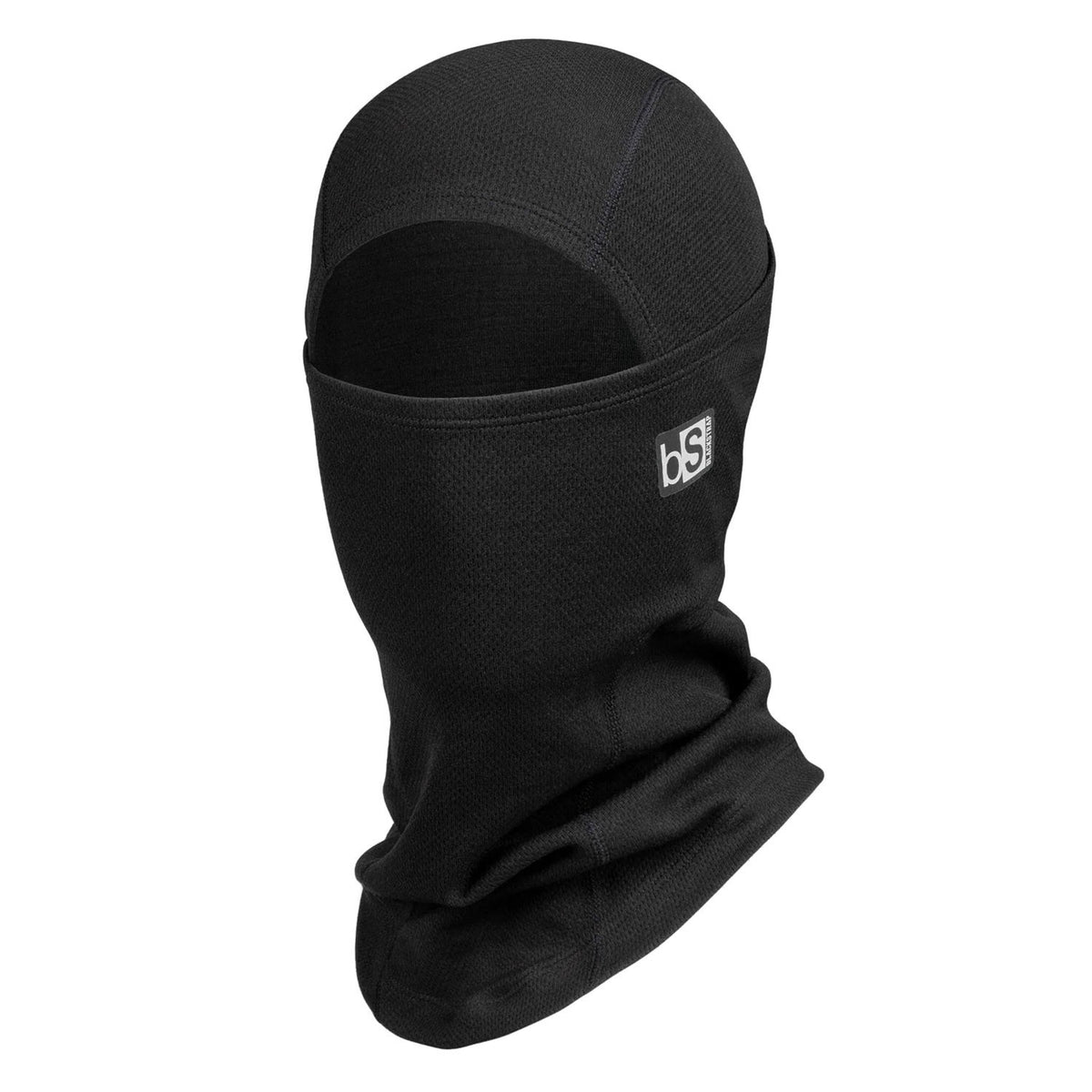 Adult Merino Hood Balaclava for Outdoor Sports Black