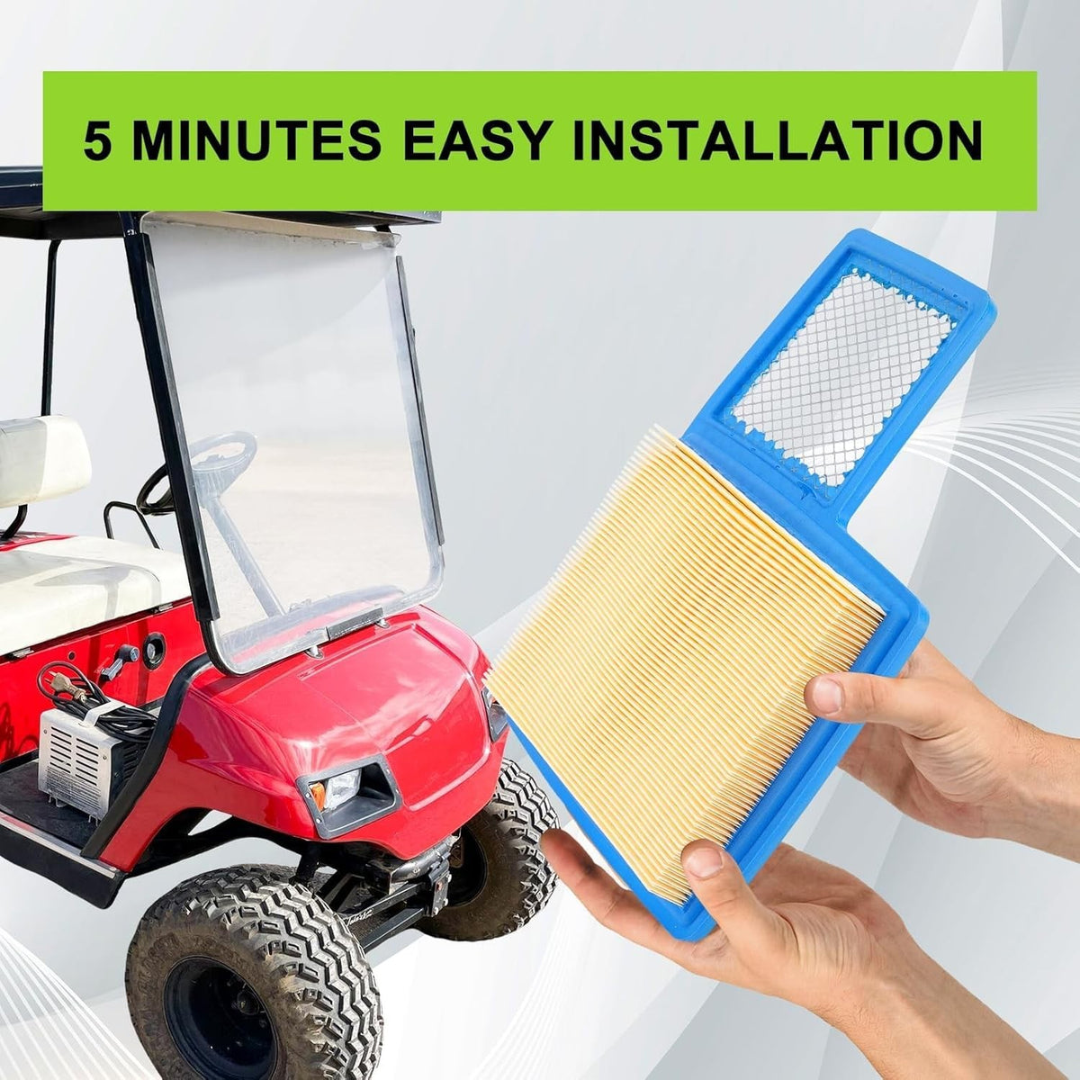 Golf Cart Air Filter for Yamaha G16 G22 G29 4-Cycle Engines 1996-UP Replacement