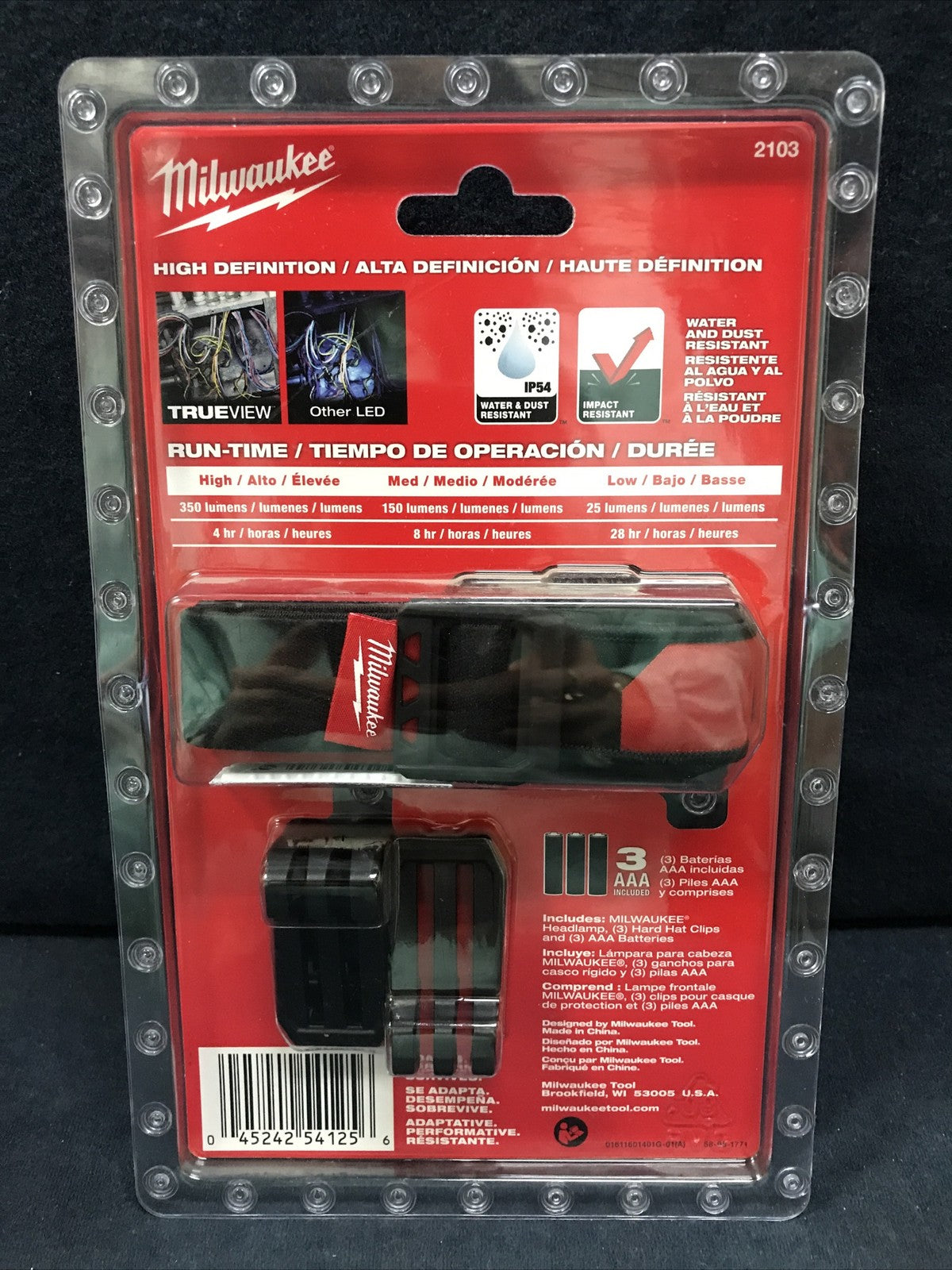 LED Headlamp 350 Lumens Rechargeable Lightweight Headlight for Outdoor Work