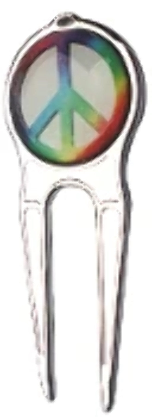 Peace Sign Golf Ball Marker - Non-Magnetic, Detailing, 1 Inch
