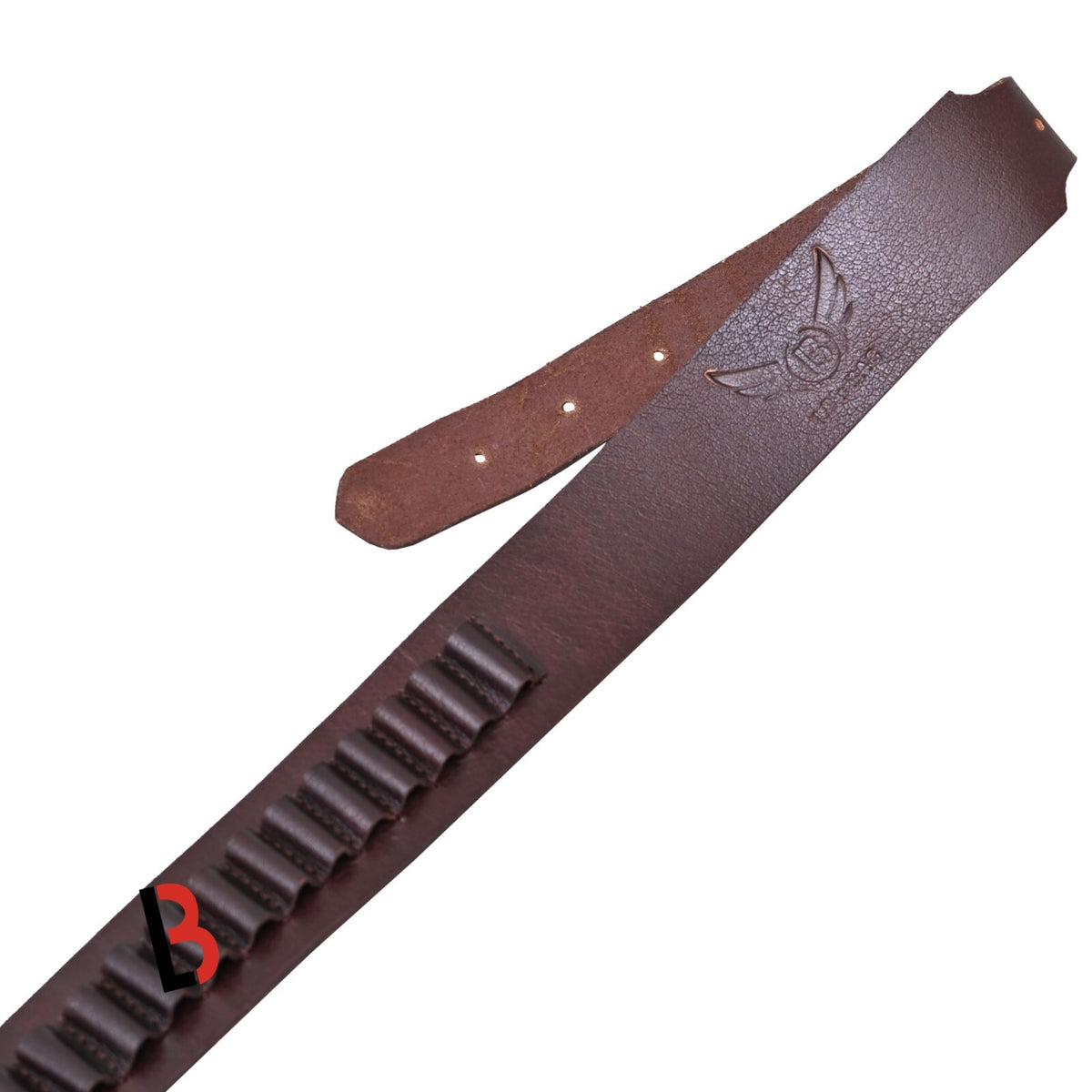 Cowhide Leather Adjustable Bandolier Cartridge Belt for 9MM and 38SPL