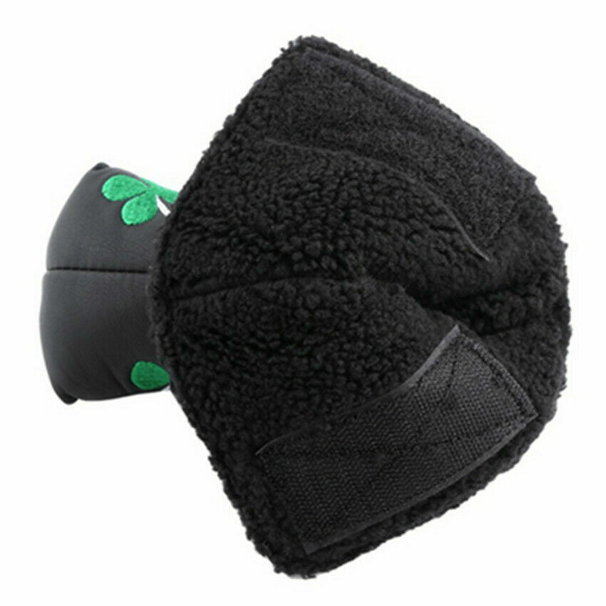 Golf Putter Head Cover Leather Blade Protector with Clover Embroidery