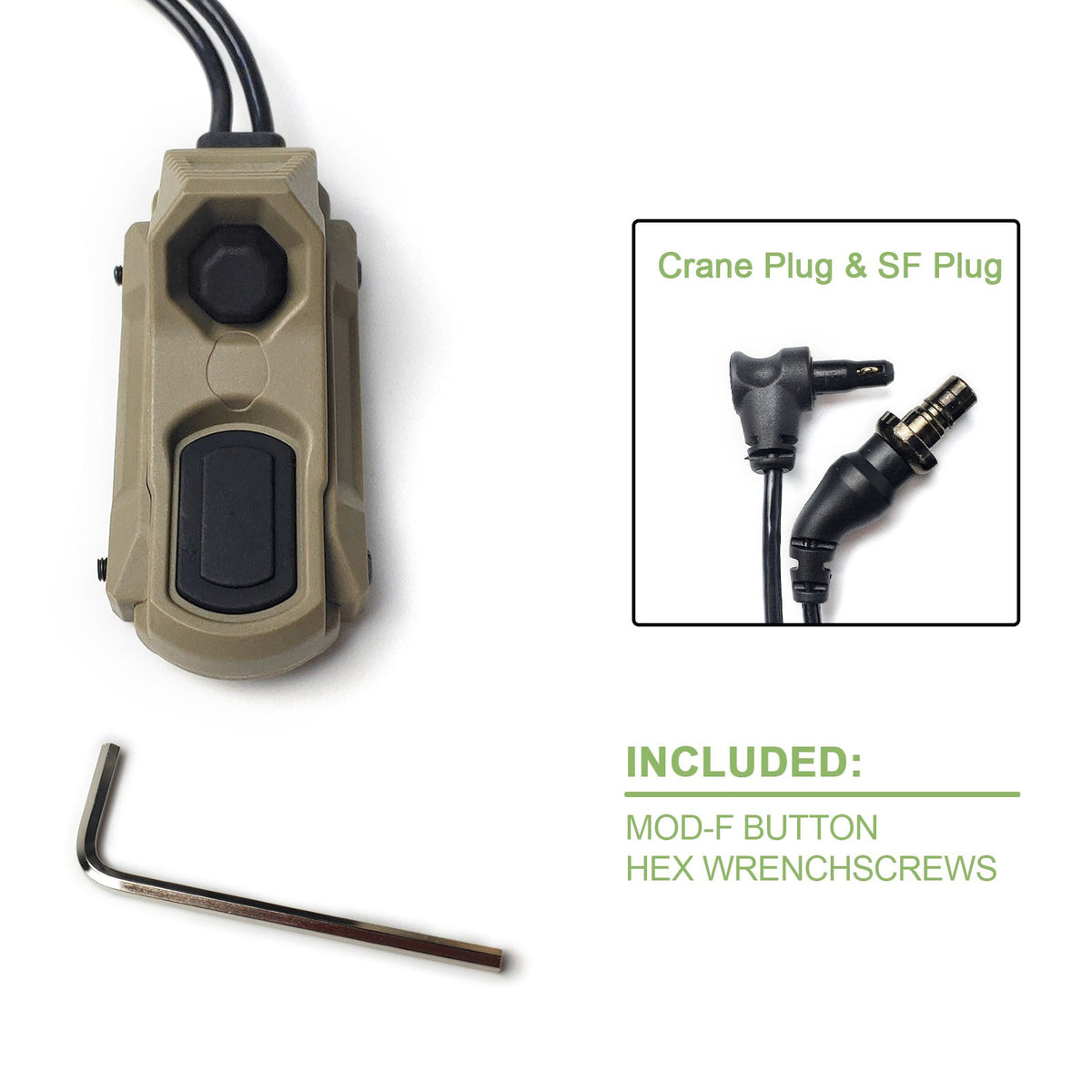 Tactical Dual Button Pressure Switch for Laser and Light Control