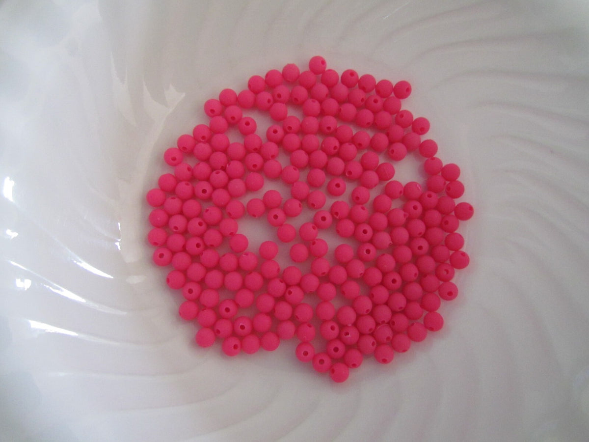200 Count 6mm Round Pearl Beads for Fishing Spinners - Multiple Colors