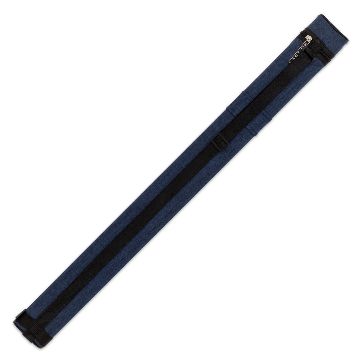 Blue 1x1 Hard Pool Cue Case with Shoulder Strap