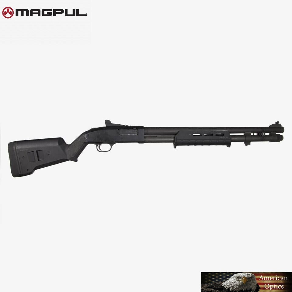Magpul SGA Shotgun Stock for Mossberg 500 590 590A1 Black - Adjustable Recoil-Reducing