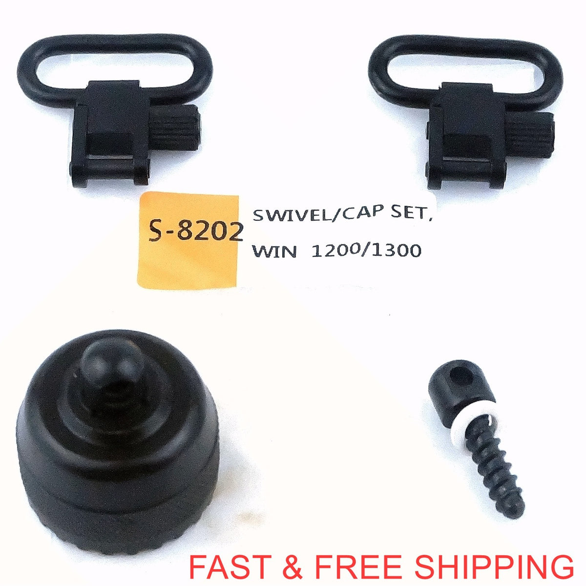 Shotgun Sling Mount Set for Winchester 1200/1300 12G Magazine Cap Swivel Adapter