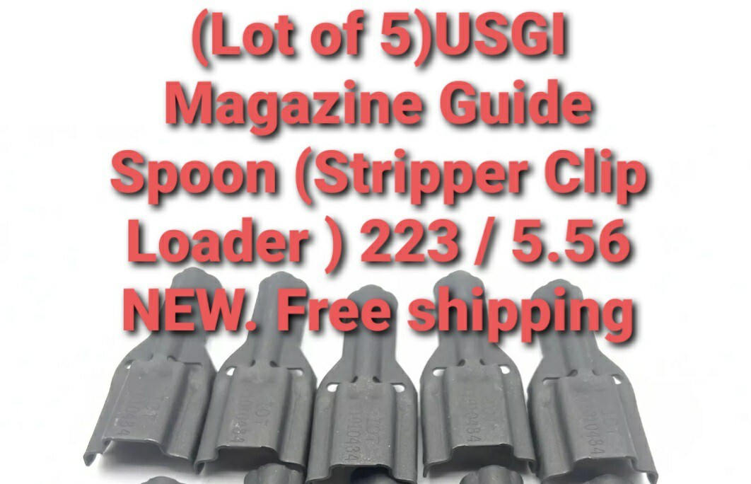 USGI Magazine Guide Spoon Stripper Clip Loader for 5.56 - Pack of 5