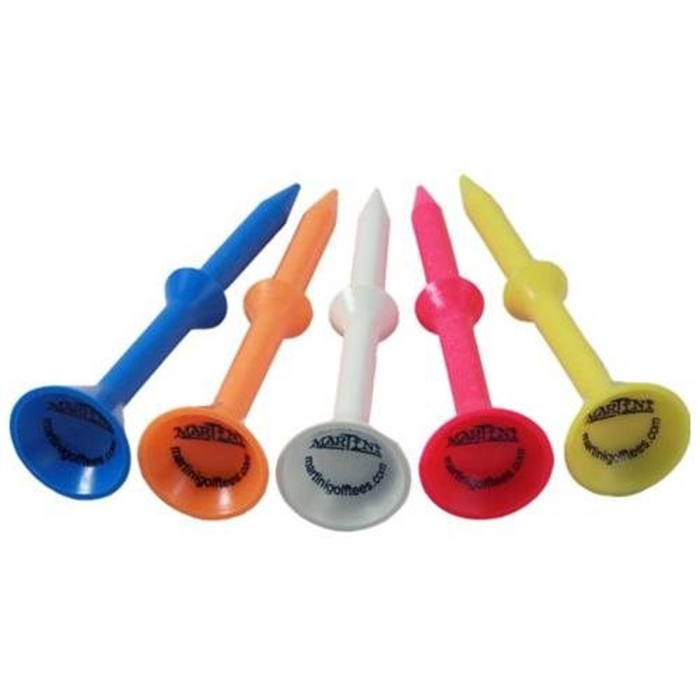 Golf Tees 3 1/4 Inch Multi-Color Pack of 5 - Unbreakable Performance
