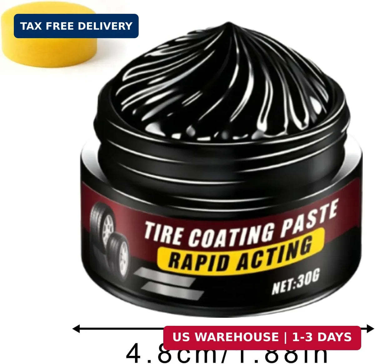 2PCS Tire Coating & Trim Restorer - Deep Black Shine & UV Protection