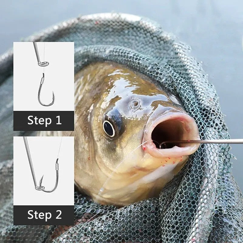2-Piece Stainless Steel Fish Hook Remover Set - Fish-Friendly & Quick Release