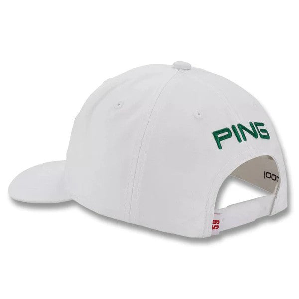 Ping Limited Edition Looper Tour Snapback Hat White Green Adjustable Cap