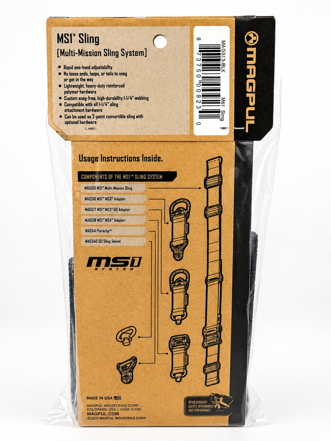 Magpul MS1 Two-Point Quick-Adjust Rifle Sling - Durable, Versatile Tactical Strap