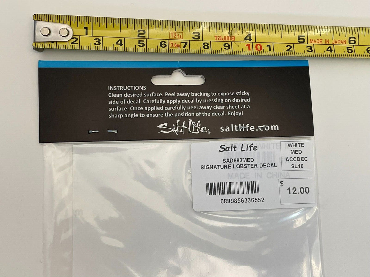 Salt Life 12-Inch Vinyl Surface Mount Decal for Boats & Vehicles